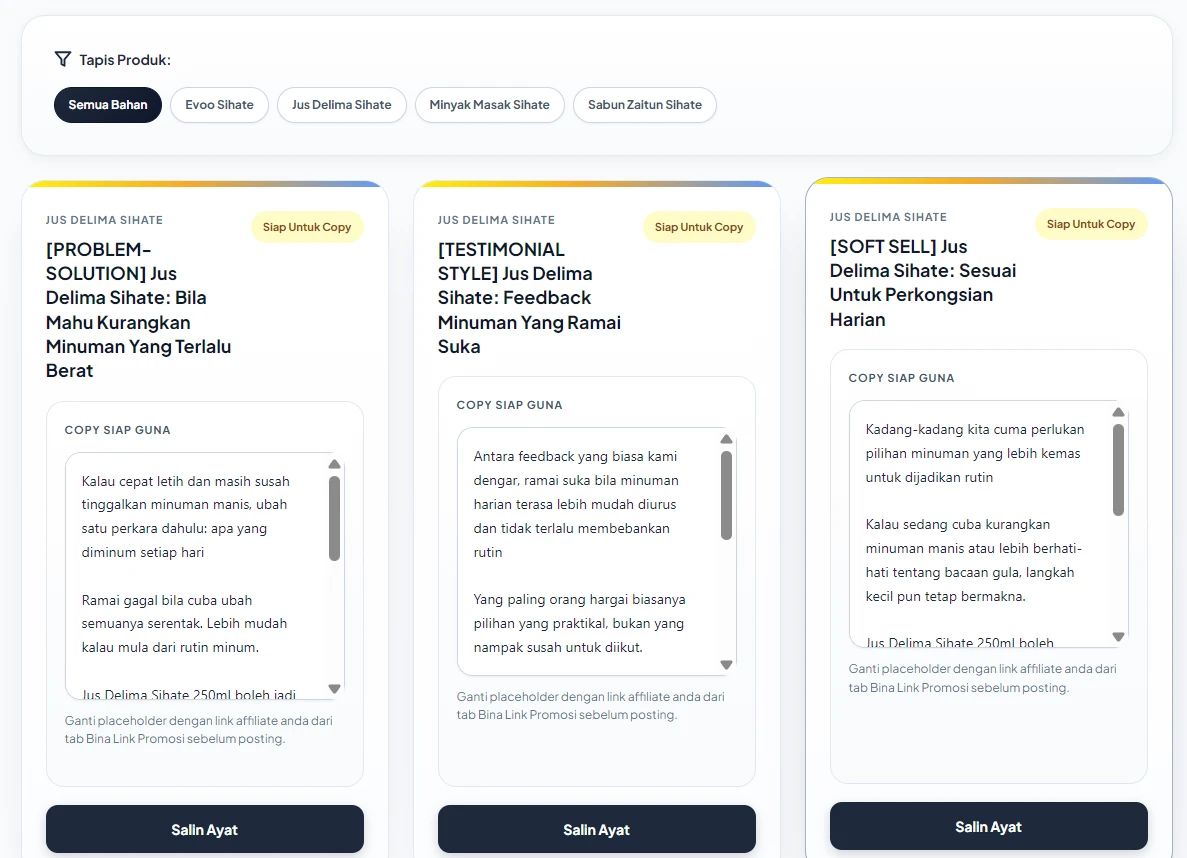 Bahan Marketing Affiliate